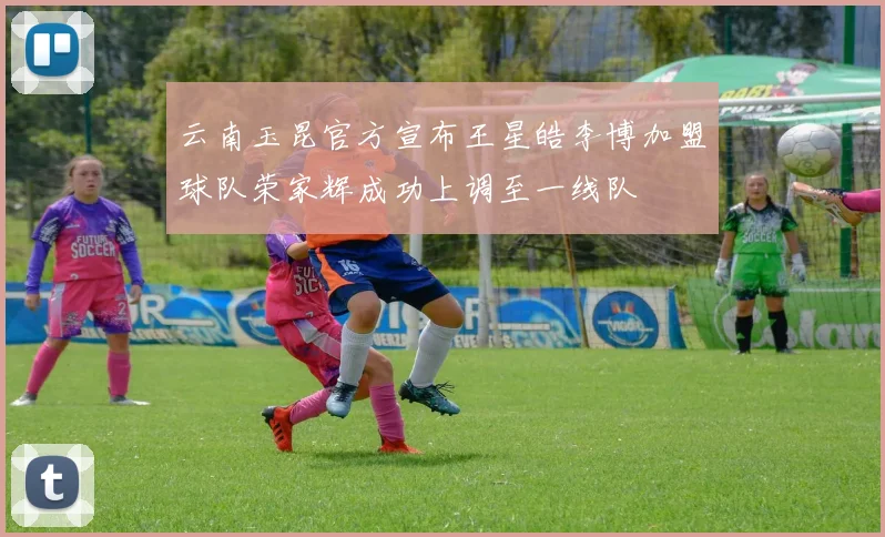 云南玉昆官方宣布王星皓李博加盟球队荣家辉成功上调至一线队